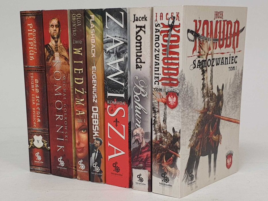 Jacek Komuda Andrzej Pilipiuk Michał Gołkowski Komornik 8x książki