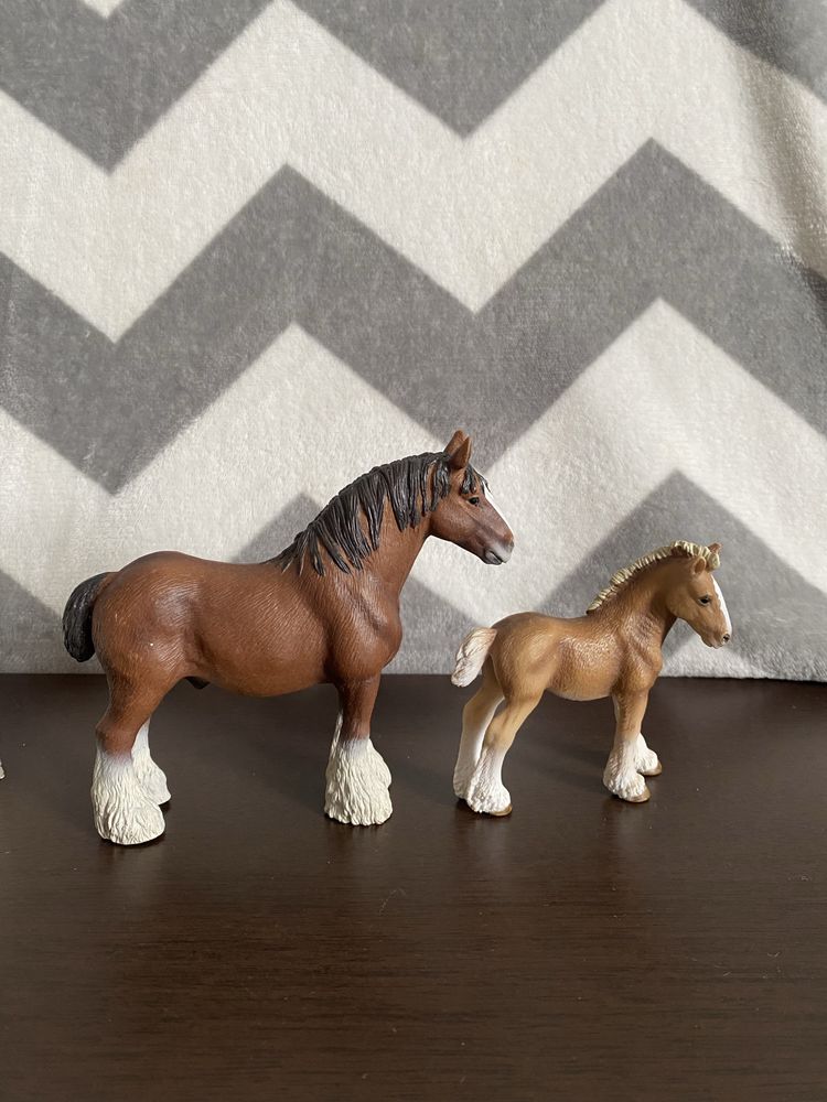 Schleich wycofane ogier źrebak clydesdale