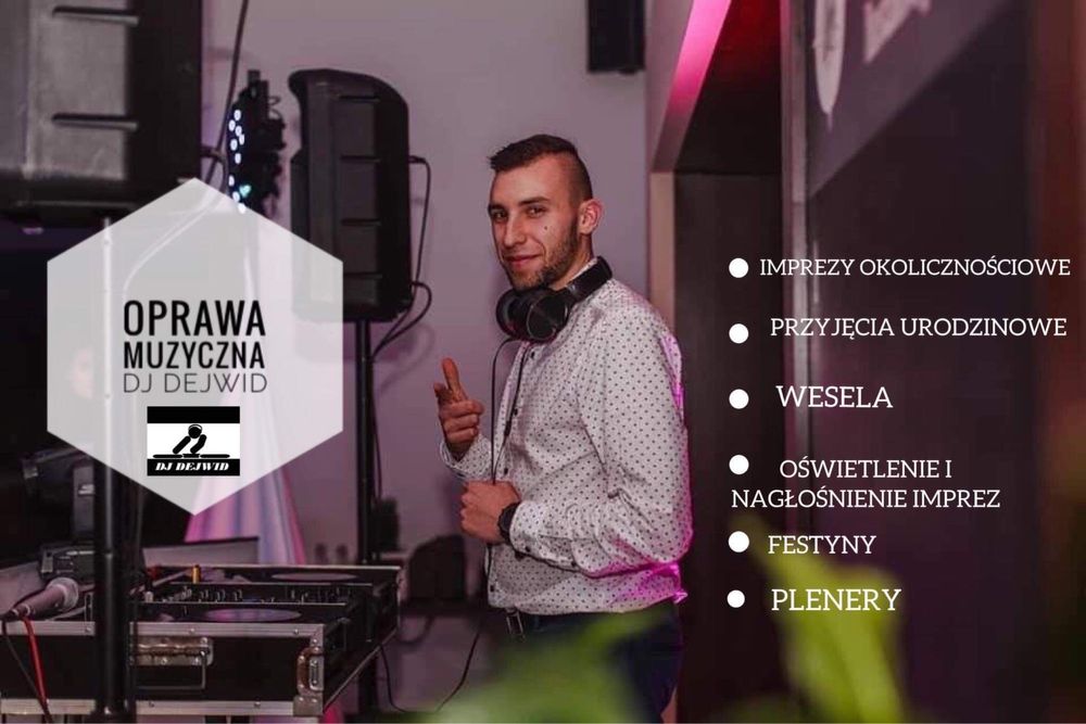 DJ Oprawa Muzyczna NA WESELA/urodziny/festyny/firmówki