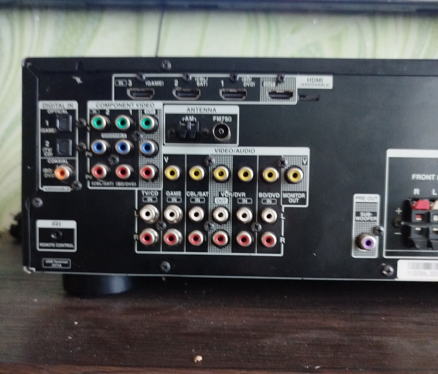AV ресивер Onkyo с проблемой.