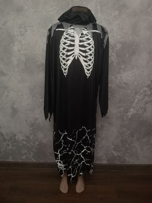 Карнавал маскарад костюм мантія ряса монах скелет хеловін хелоуін L-XL