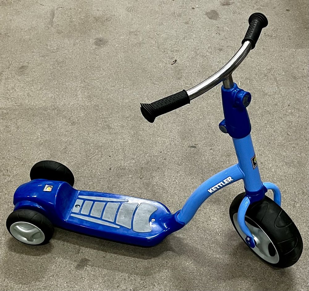 Kettler Hulajnoga Scooter niebieska, trójkołowa