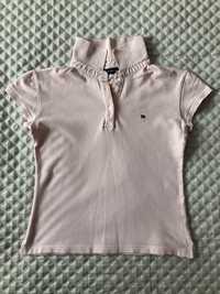 Różowa koszulka t-shirt polo Tommy Hilfiger