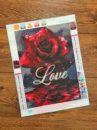 Obraz plakat 5D kwiat róża 30x40cm