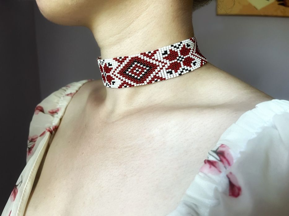 Гердани, Силянки, Прикраси з бісеру