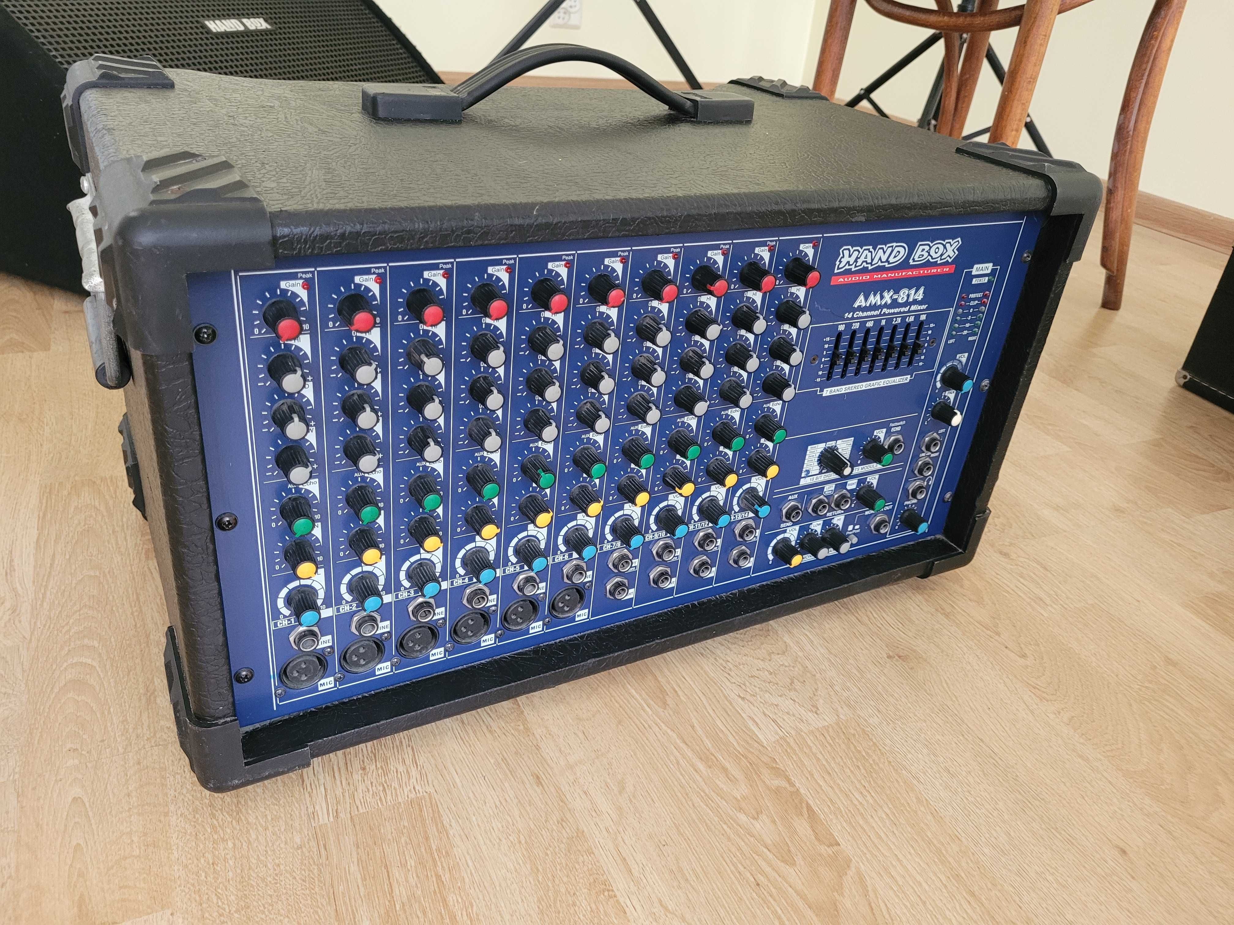 Power mikser Hand Box AMX-814 wzmacniacz