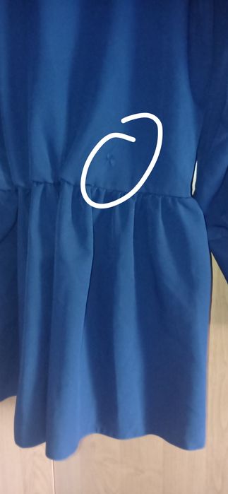 Sukienka elegancka wizytowa z małą wadą