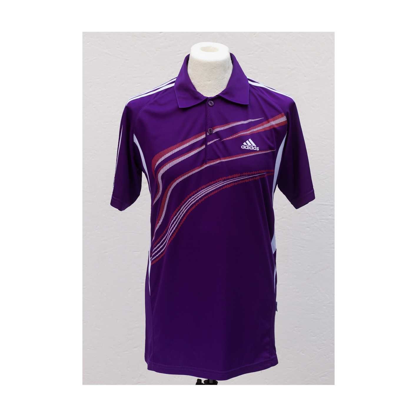 Adidas koszulka polo roz. L graficzny print musclefit