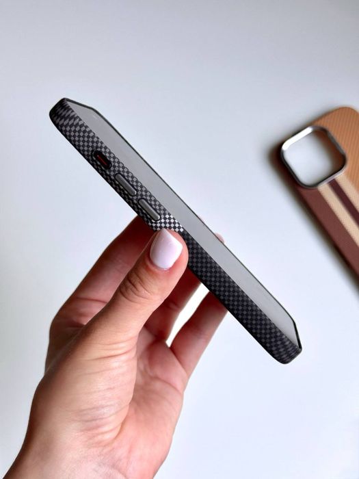 Чохол на Айфон 16 про макс з Магсейф | карбоновий чехол iphone pro max