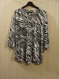 Olsen 38 bluzka w czarno-biała zebra