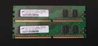 2 Memórias RAM 512MB DDR2 667MHZ 1Rx16 PC2-5300U-555-12-ZZ CL5