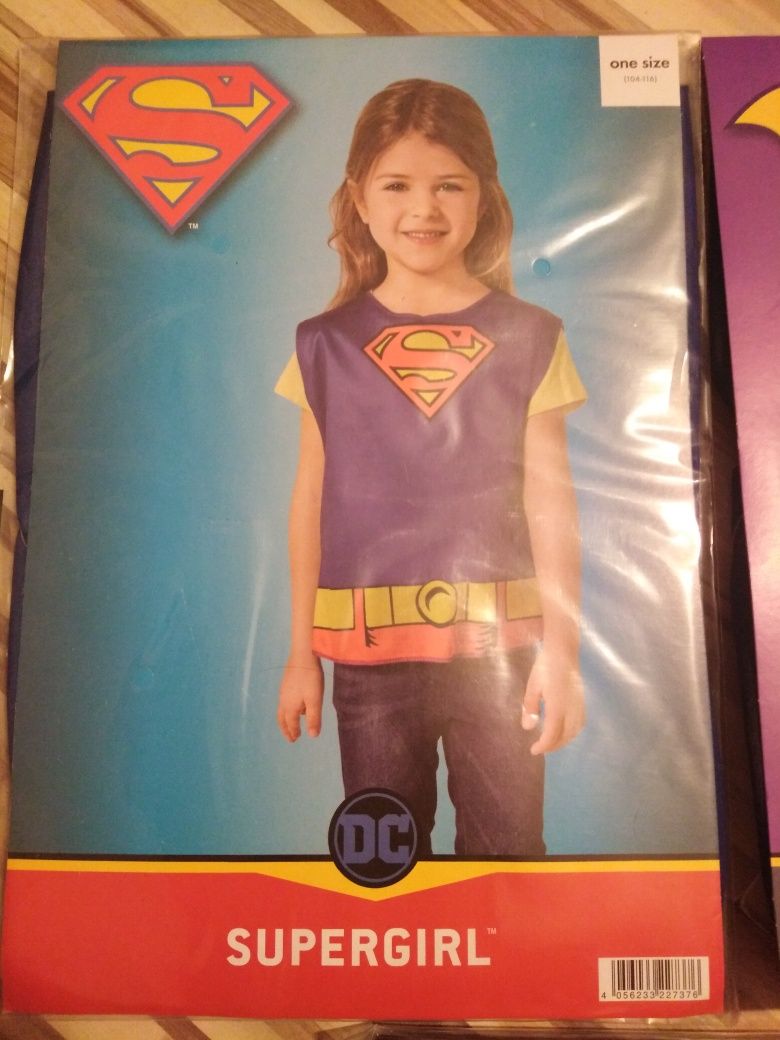 Nowe kostiumy supergirl, batgirl wonderwomen roz 104/116 l