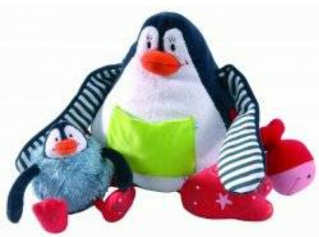 Детская развивающая  игрушка Пингвин с малышом