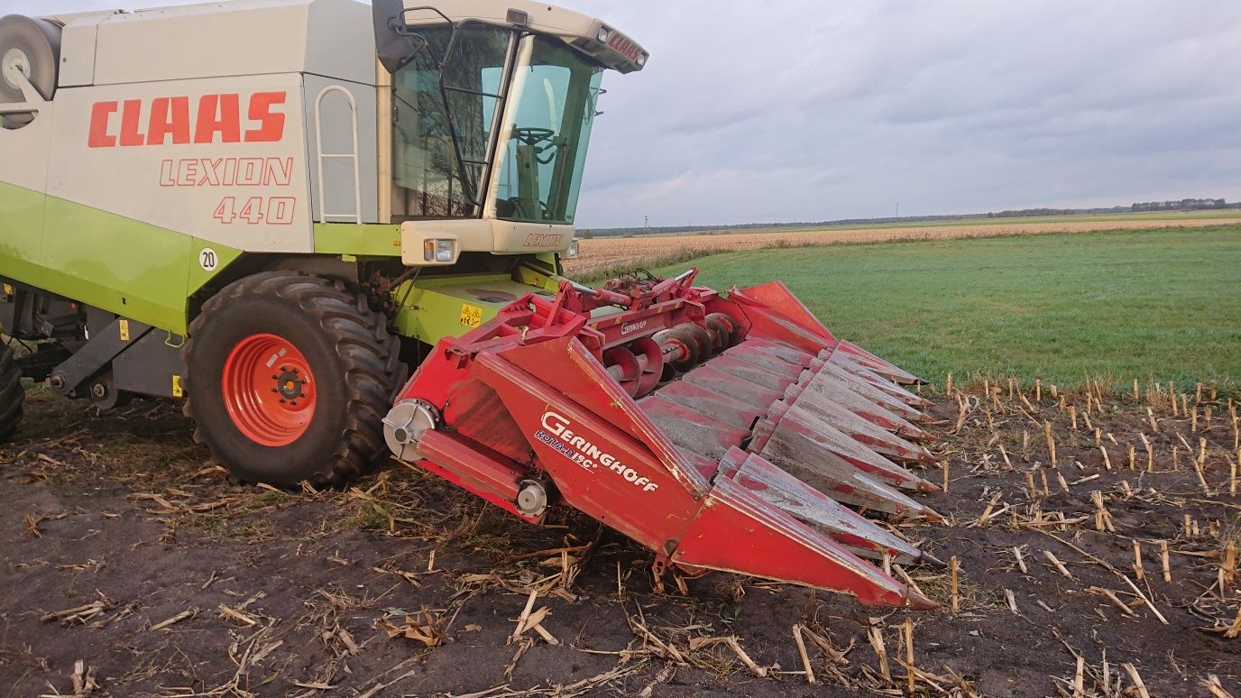 Geringhoff rota disc 875 przystawka do kukurydzy claas lexion