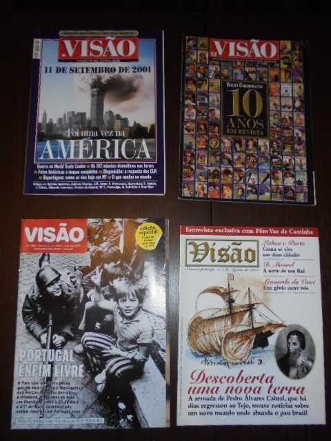 4 revistas Visão - especiais temas históricos