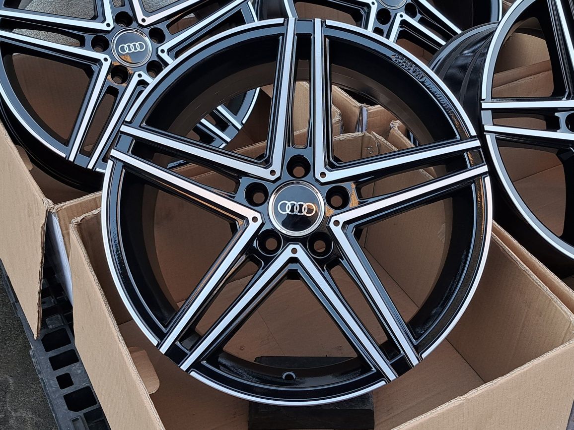 Alufelgi 18 AUDI 5x112 A4 B7 B8 B9 A6 C6 C7 C8 Q5 TT ET35 Czarne DM4