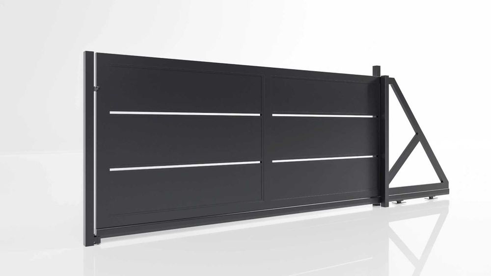 SYSTEM Moduł 60 Brama Przesuwna 350x200,5 RAL 7016 XPS