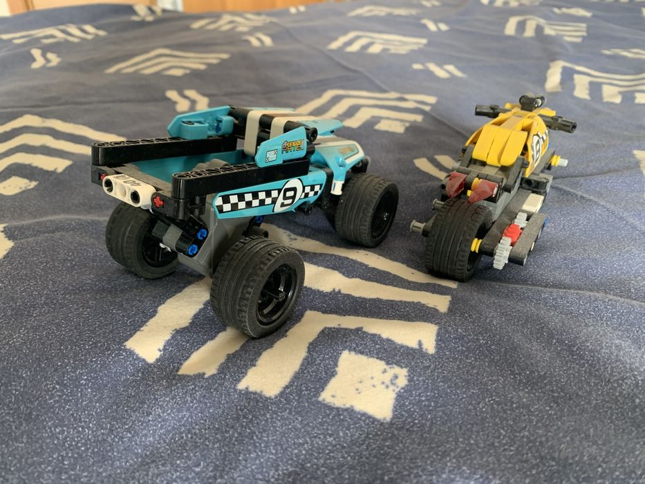 Lego Technic Stunt bike and truck