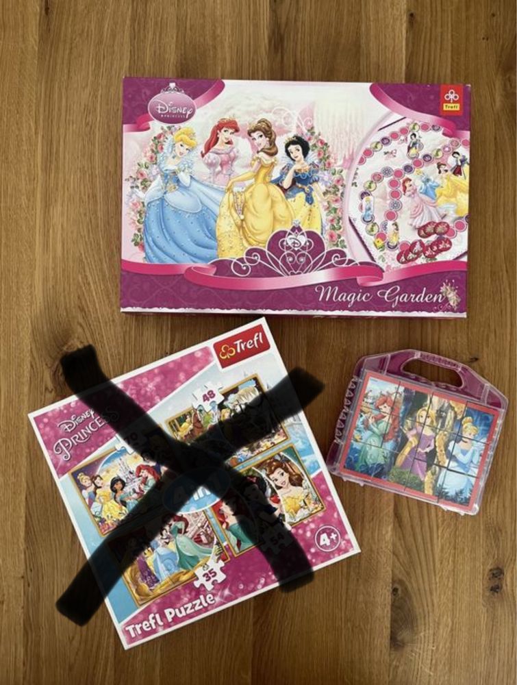 Puzzle klocki gra księżniczki Disney