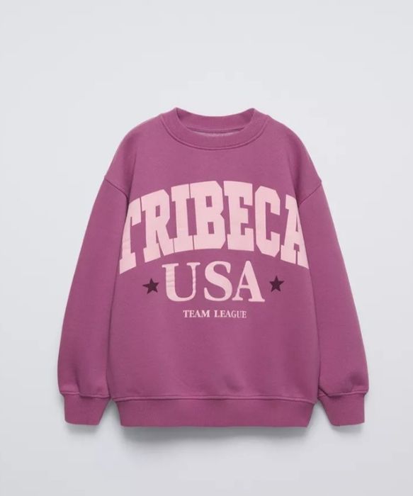 Світшот, худі, реглан Zara, на флісі, для дівчинки 8-9 років