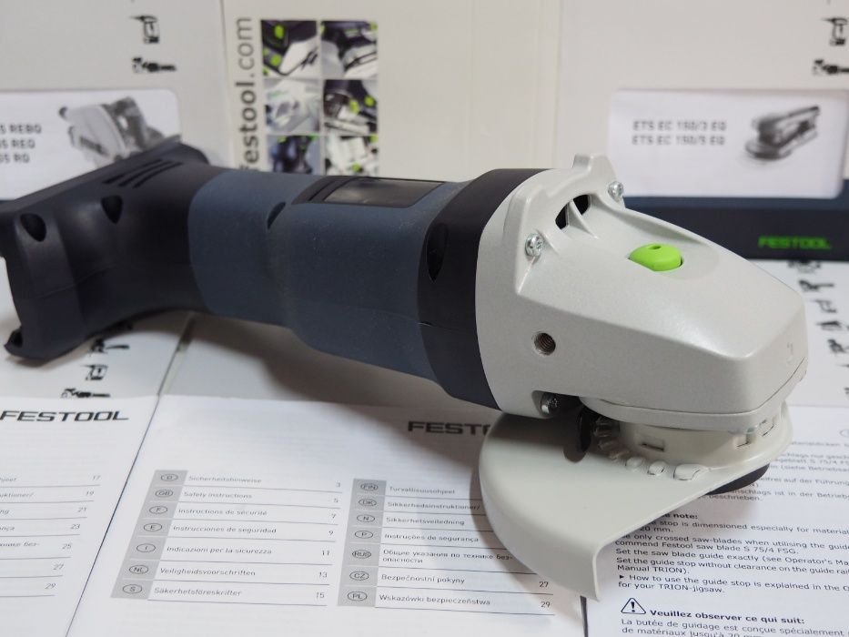 FESTOOL AGC 18 szlifierka kątowa 18v polerka Regulacja Obrotów