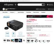 LED Full HD проектор Everycom R15 420ANSI (basic ver.) цена Aliexpress