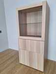 meble modułowe IKEA Besta dąb bejcowany na biało 60x40x128 cm