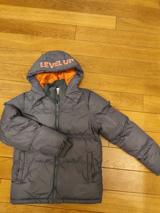 Kurtka chłopięca ciepła 164 zielona