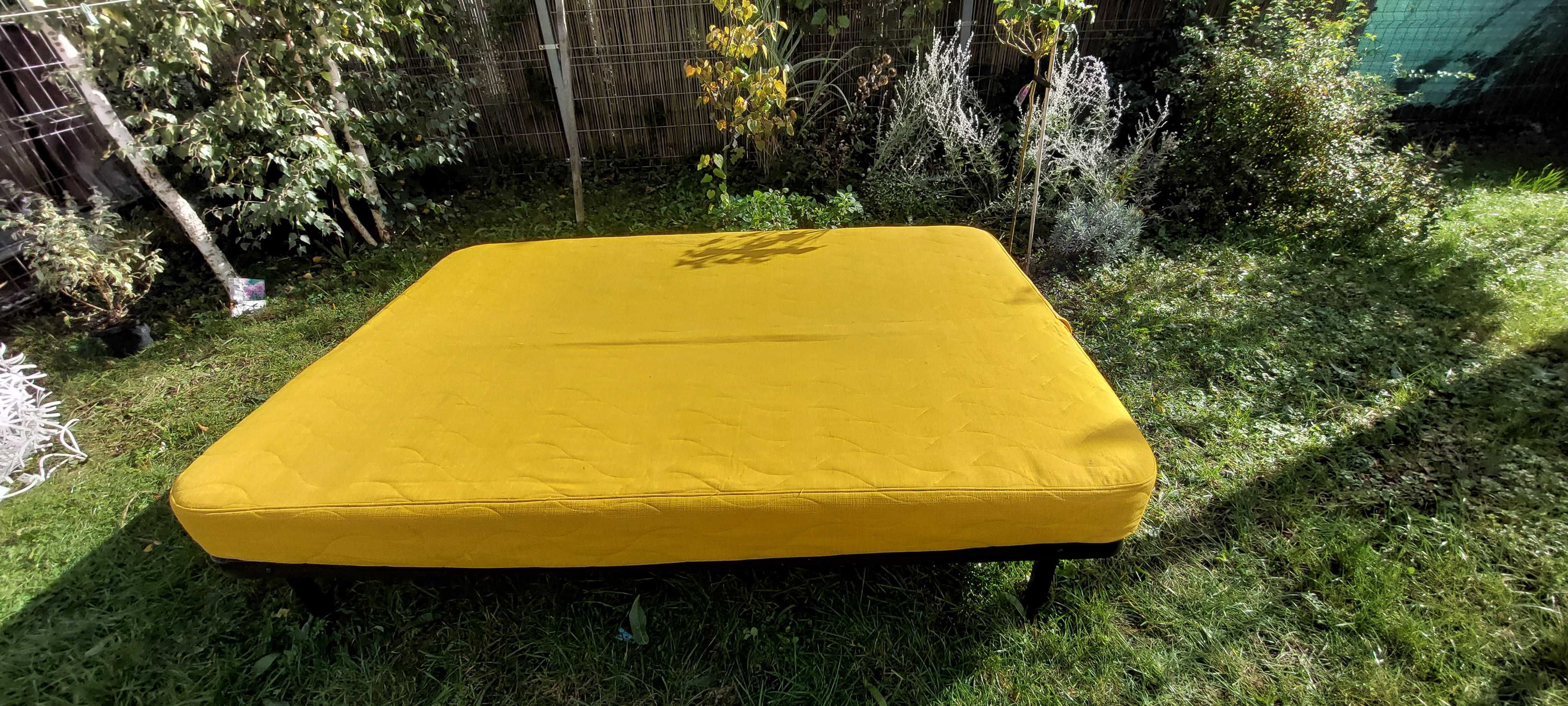 Łóżko/sofa rozkładana z IKEA żółta