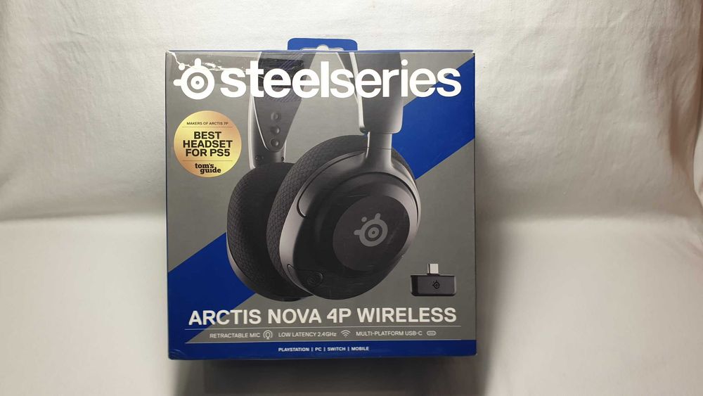 Słuchawki bezprzewodowe SteelSeries Arctis Nova 4P - jak NOWE.