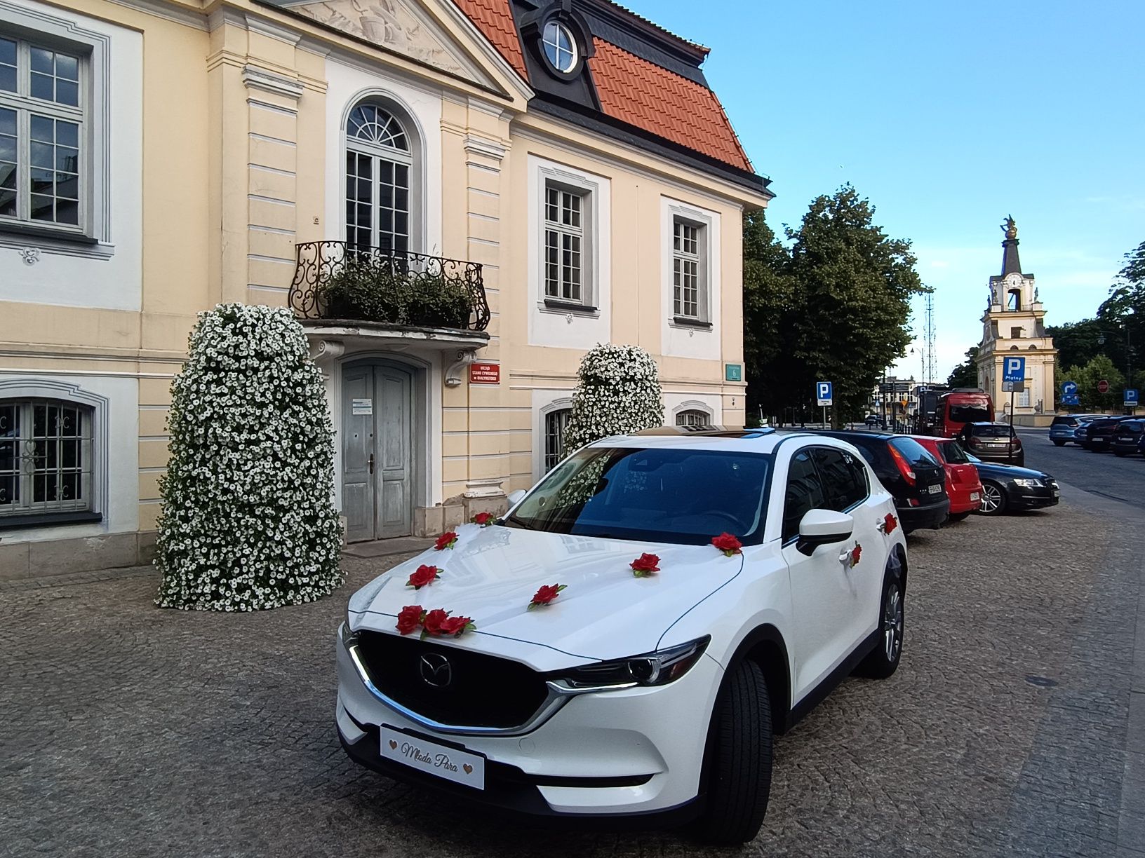 Auto do ślubu MAZDA CX-5 SUV biała perła
