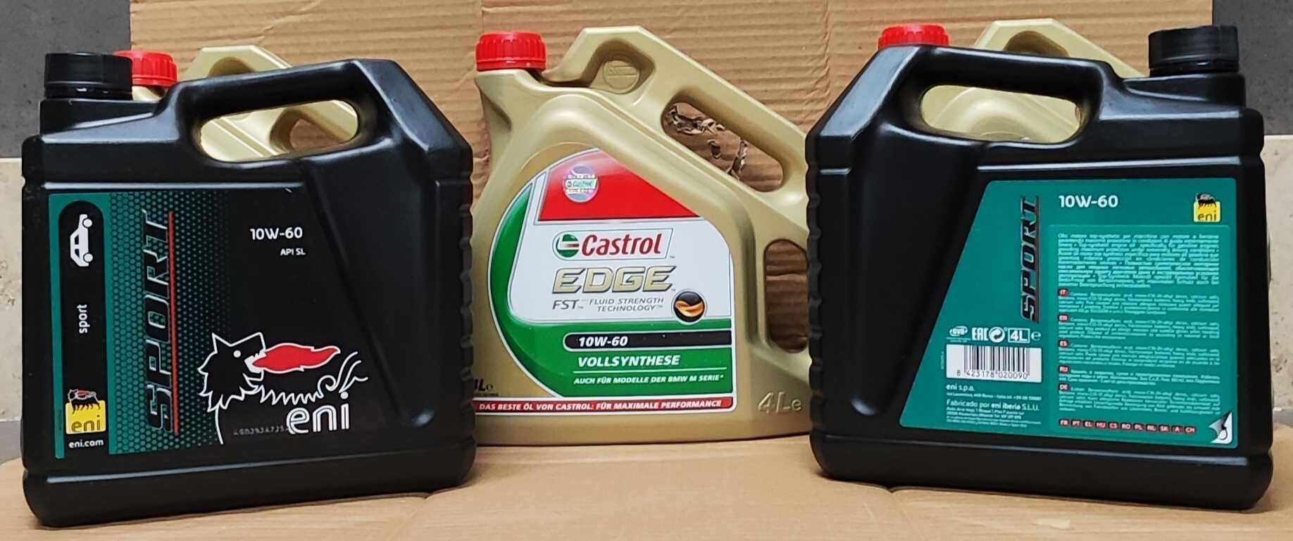 Oleo Castrol Edge 10w60 / Óleo Agip Racing Eni Sport 10w60 / Repsol