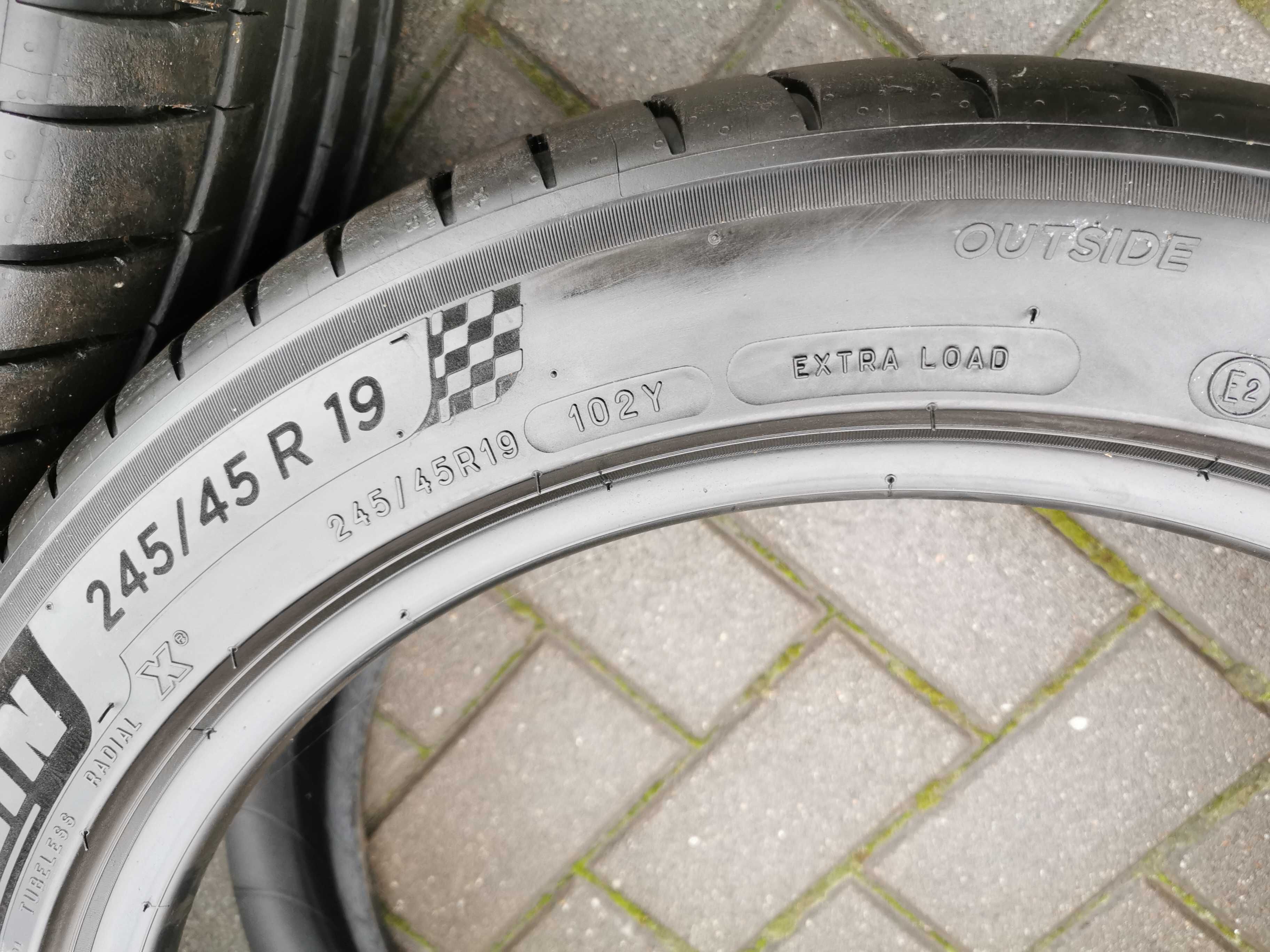 245/45 102Y R19 MICHELIN Pilot Sport 4 AO 2019r Letnie 7mm Opony 4szt