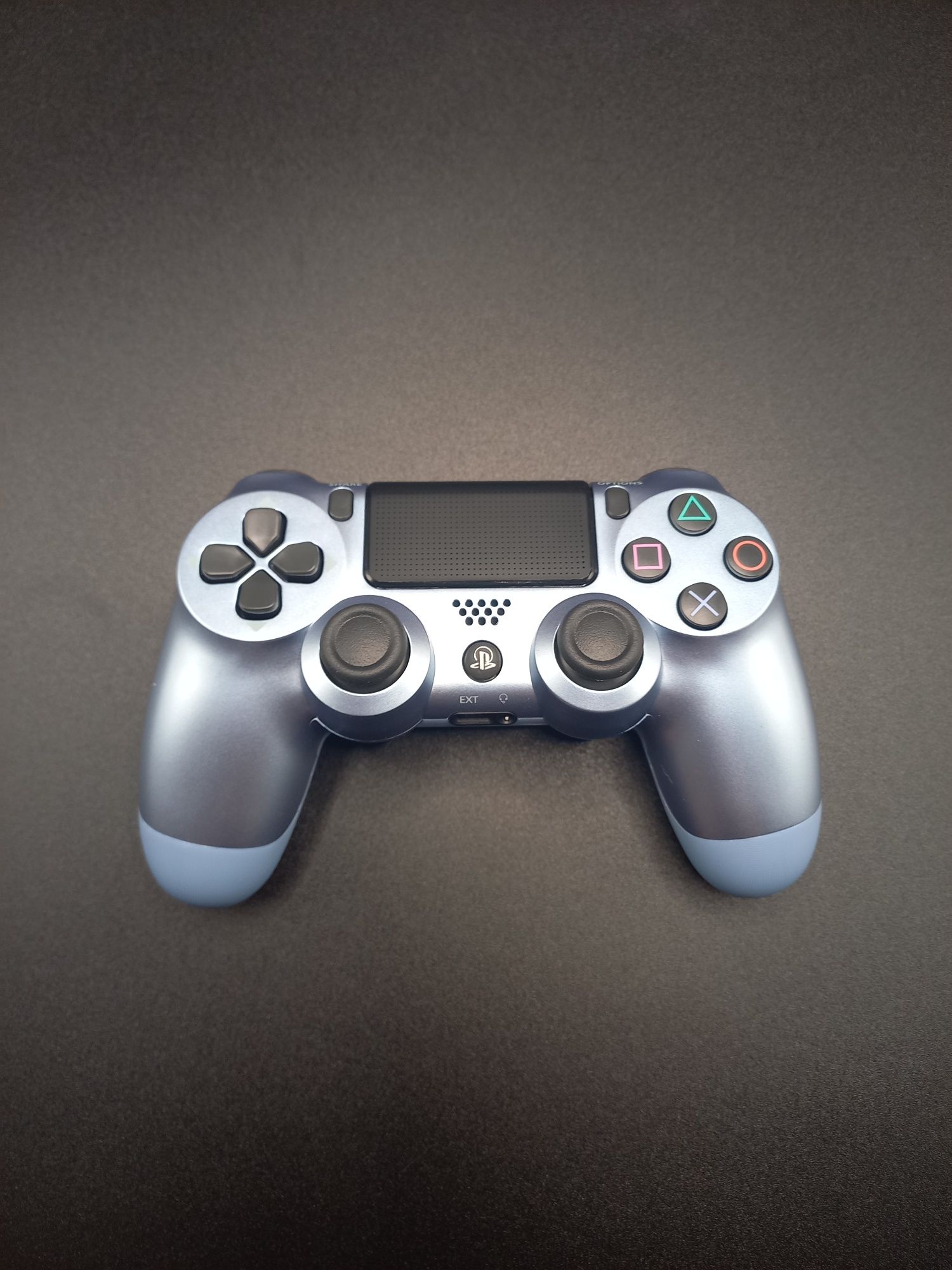 Comando PS4 Azul Titânio – Como Novo, com Caixa Original!