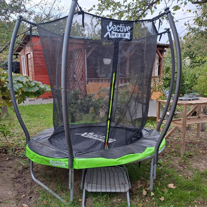 Trampolina Ogrodowa dla Dzieci 6FT 183 cm Siatka Wewnętrzna Osłona