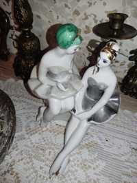 Фарфоровая статуэтка две балерины