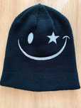 Czarna czapka zimowa Smile New Yorker