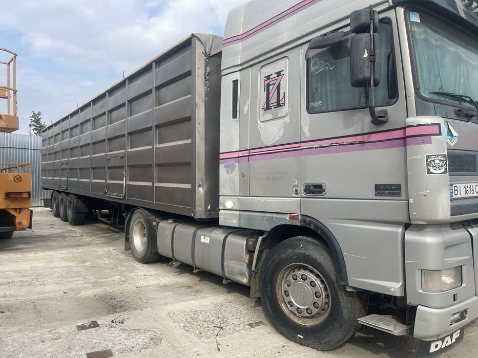 Даф зерновоз напівпричіп в гарному стані