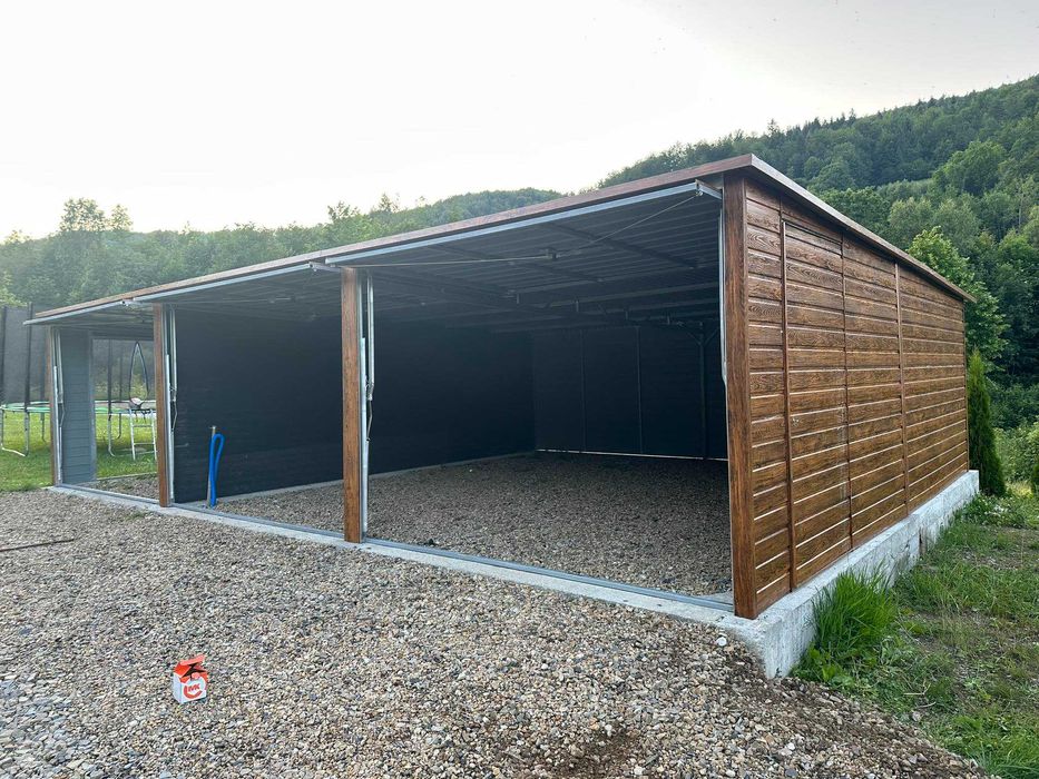 Garaż Blaszany ZŁOTY DĄB  - Garaże Blaszane | Wiaty | Hale | - ESSTAL*