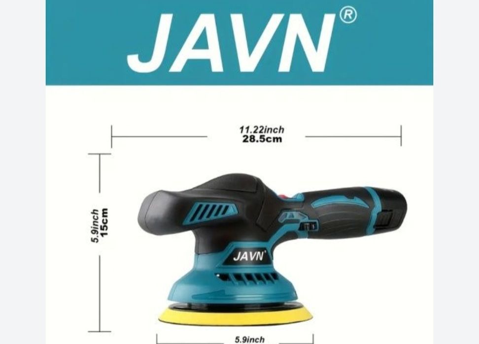 Ексцентрикова полірувальна машина з двома аккамуляторами нова