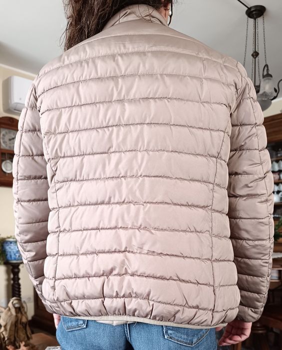 Casaco acolchoado beje da Throttleman