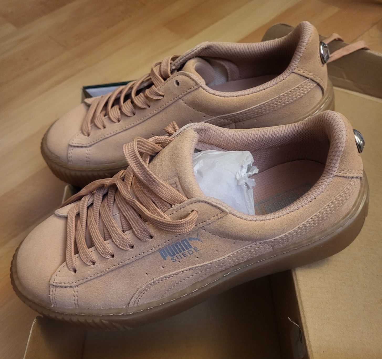 Puma Suede Platform Jewel Jr
