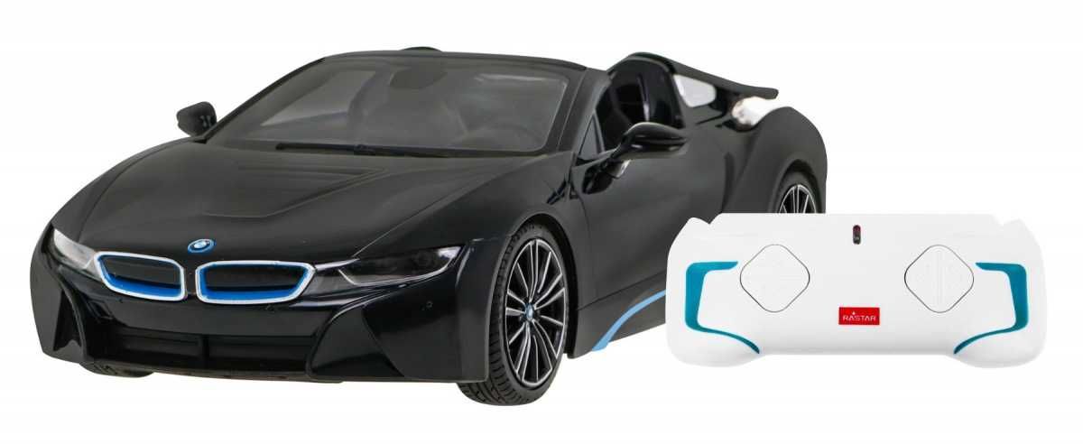 BMW i8 Roadster czarny RASTAR model 1:12 Zdalnie sterowane auto pilot