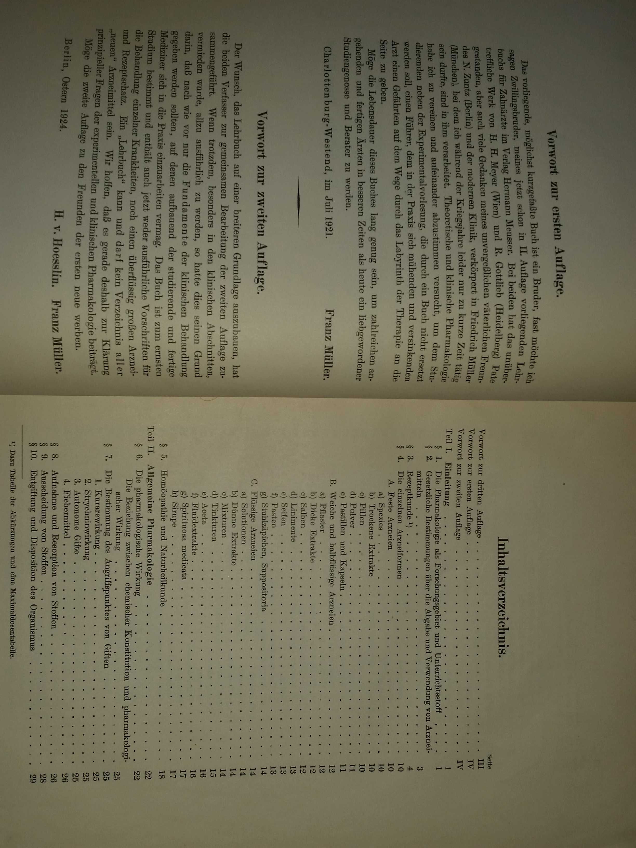 Farmakologia Pharmakologie 1929 unikat książka przedwojenna antyk
