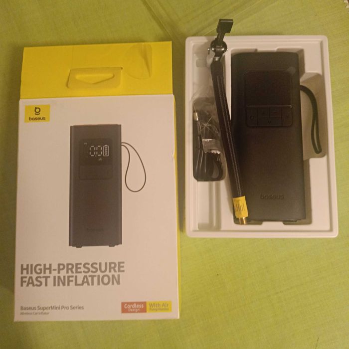 Kompresor do pompowania piłek, kół rowerowych i samochodowych Nowy