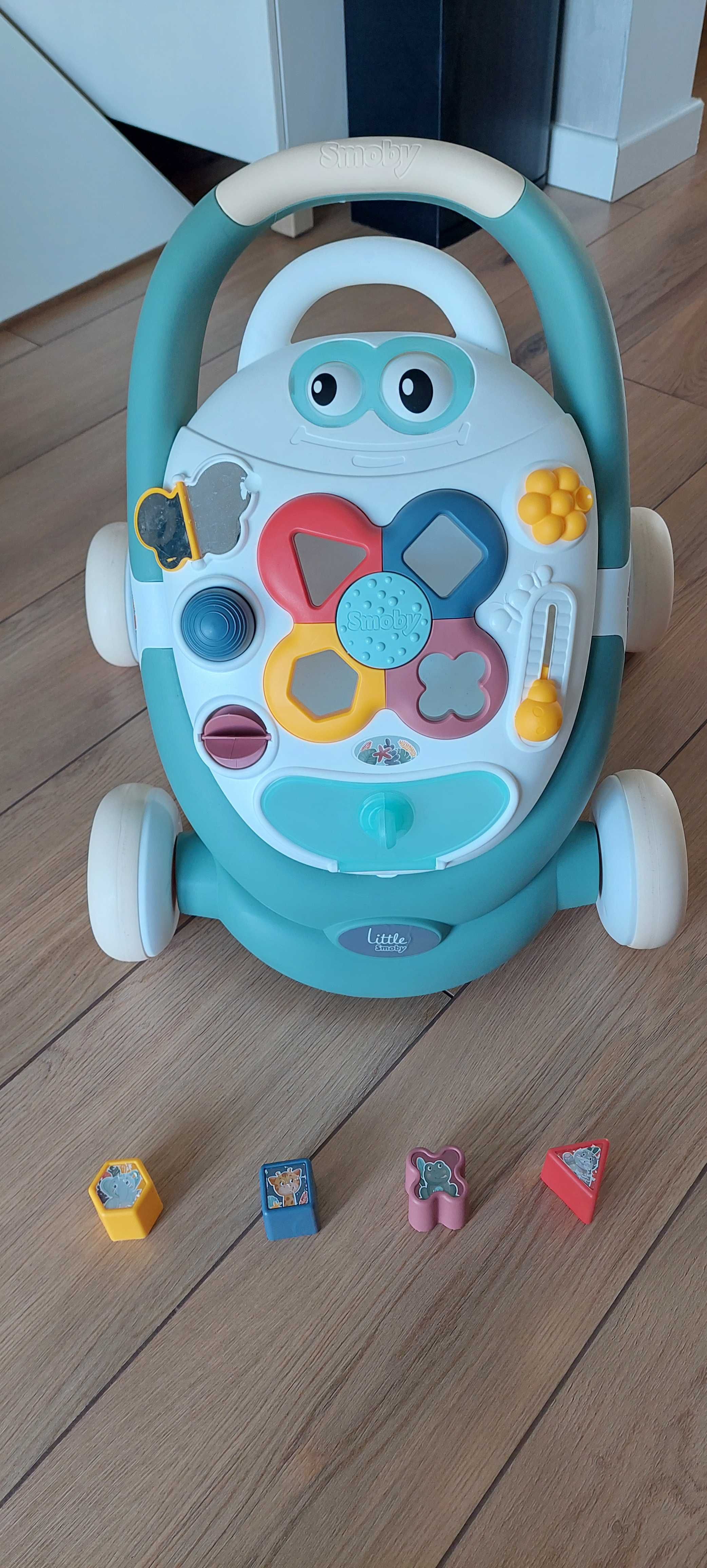 Smoby 3w1: Pchacz, Chodzik oraz Interaktywny Wózek