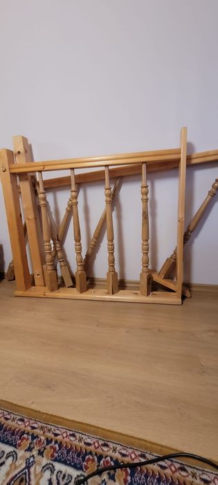 Tralki drewniane + poręcz