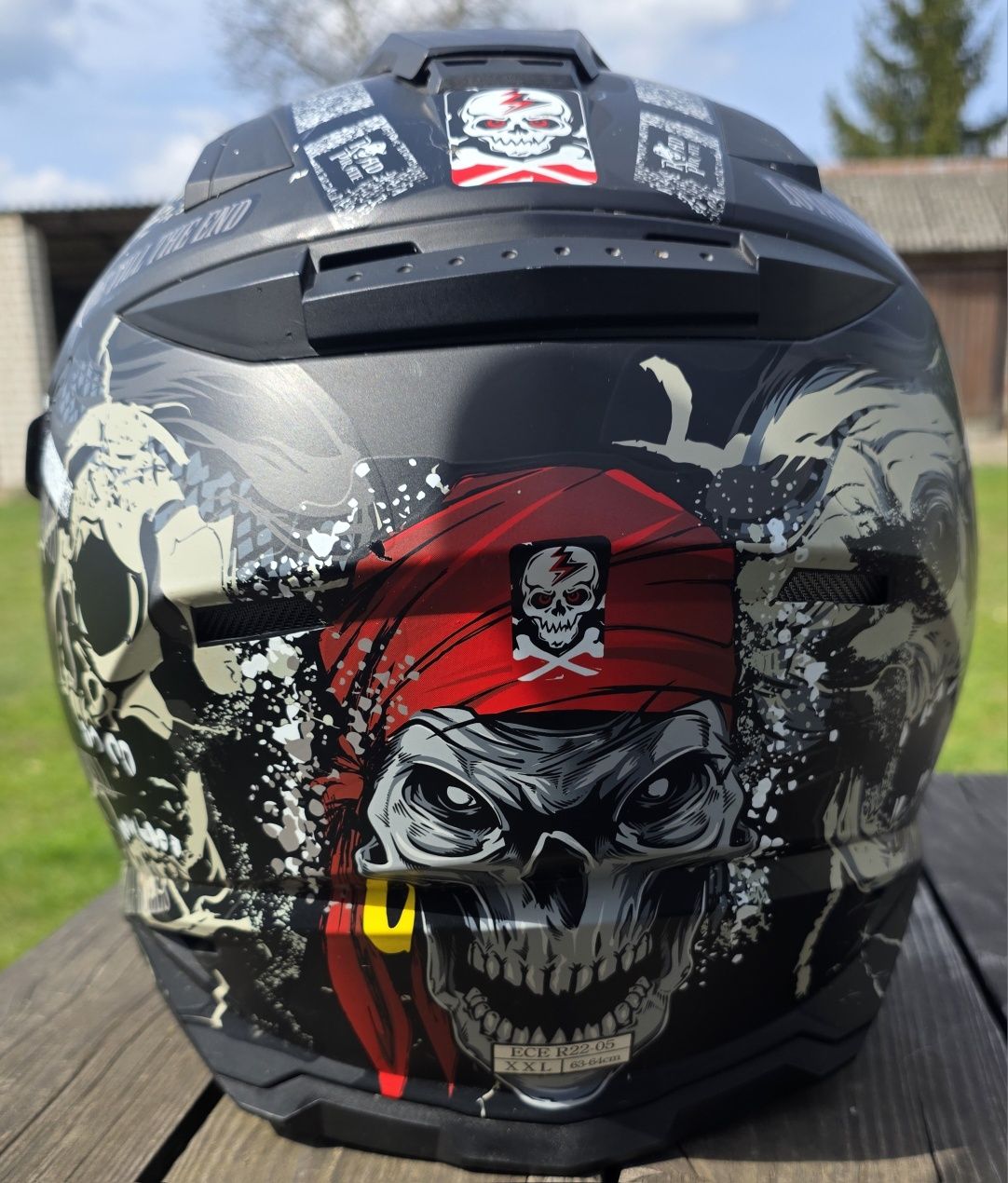 Kask Cross Broken Head XXL + szyba i pokrowiec i Thor Goggle