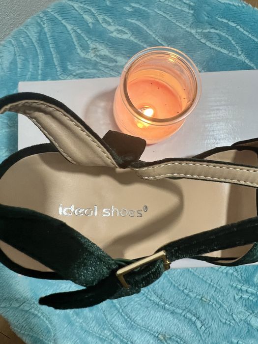 Sandalia Verde de Salto