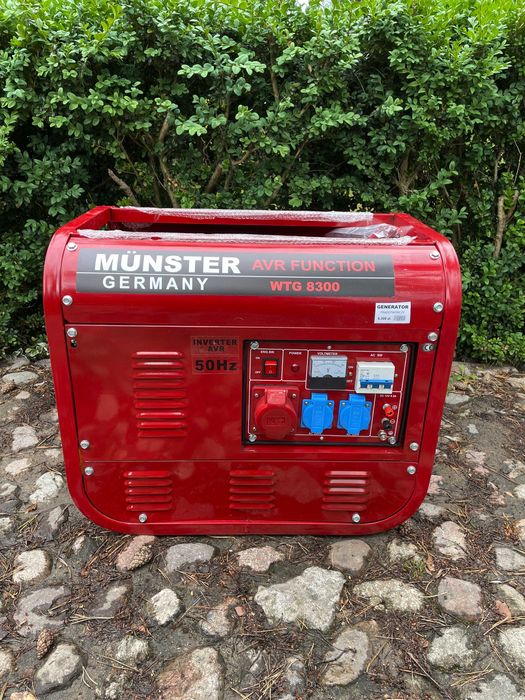 Agregat prądotwórczy trójfazowy 6700W - Munster WTG 8300 - NOWY
